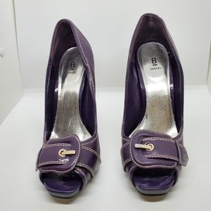 Baker's Purple open toe pump